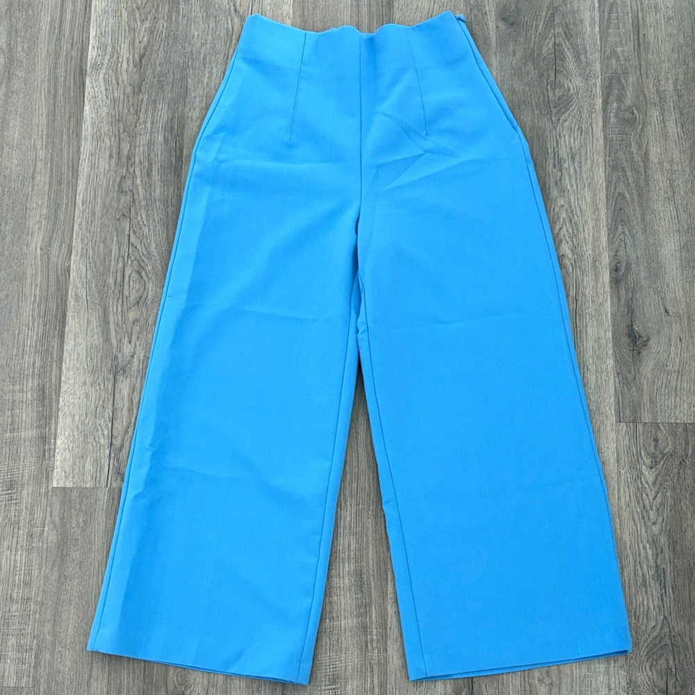 Zara Women’s Blue High-Waisted Culottes Size S
